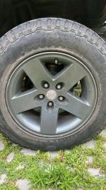 Cerchi Originali MOAB 16x8 Jeep Wrangler TJ Rubicon, perfettamente integri ma verniciati, 4 pezzi