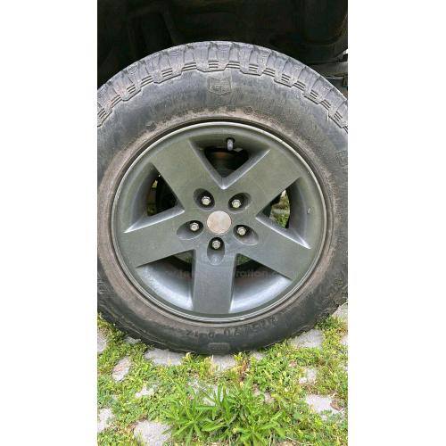 Cerchi Originali MOAB 16x8 Jeep Wrangler TJ Rubicon, perfettamente integri ma verniciati, 4 pezzi