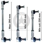 2018-24 Coppia biellette regolabili ant post rialzo +5cm JL