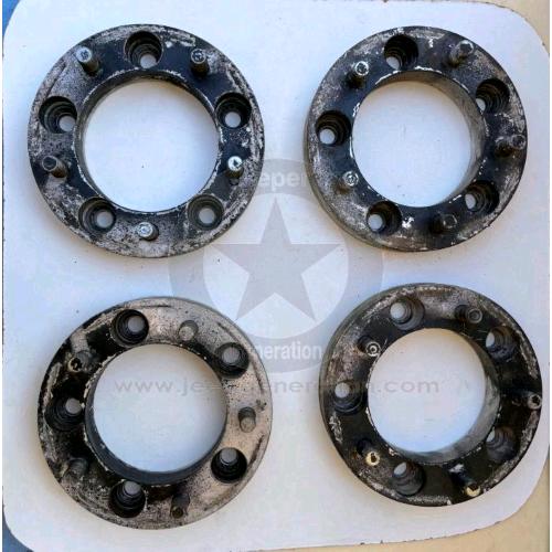 Set 4 distanziali ruote CJ larghi 3cm