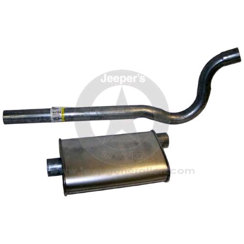 1976-86 Kit tubo e silenziatore scarico marmitta 2.5L 4.2L 5.0 V8 CJ