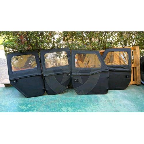 Set completo porte soft intere divisibili ottime condizioni Jeep Wrangler JK Unlimited 2011