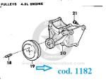 1987-01 Puleggia folle ventola raffreddamento 6 cil. 4.0L XJ MJ