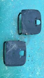 Coppia griglie protezione nere in metallo per fari posteriori CJ e Wrangler TJ YJ