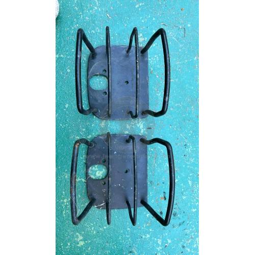 Coppia griglie protezione nere in metallo per fari posteriori CJ e Wrangler TJ YJ