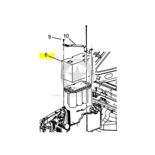2007-18 Copertura ORIGINALE batteria modelli 2.8crd diesel Jk